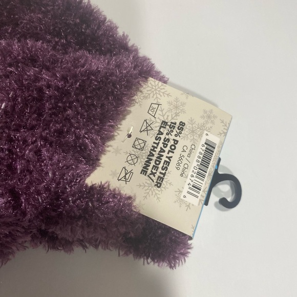 โผ๏ธLAST CHANCE ๐2/$20 NWT New True North Lilac Purple Fuzzy Soft Gloves - Picture 4 of 7